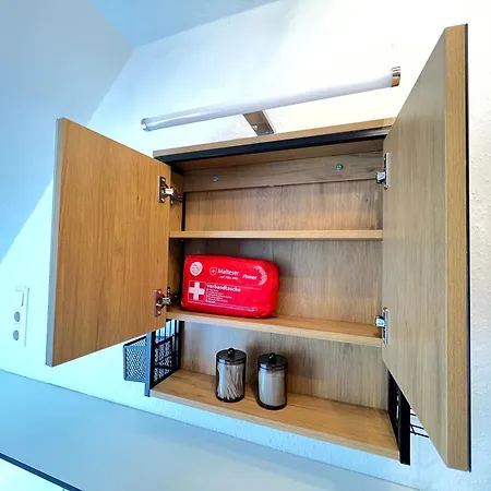شقة Wd Living Wooden Black And White Inkl Parkplatz *